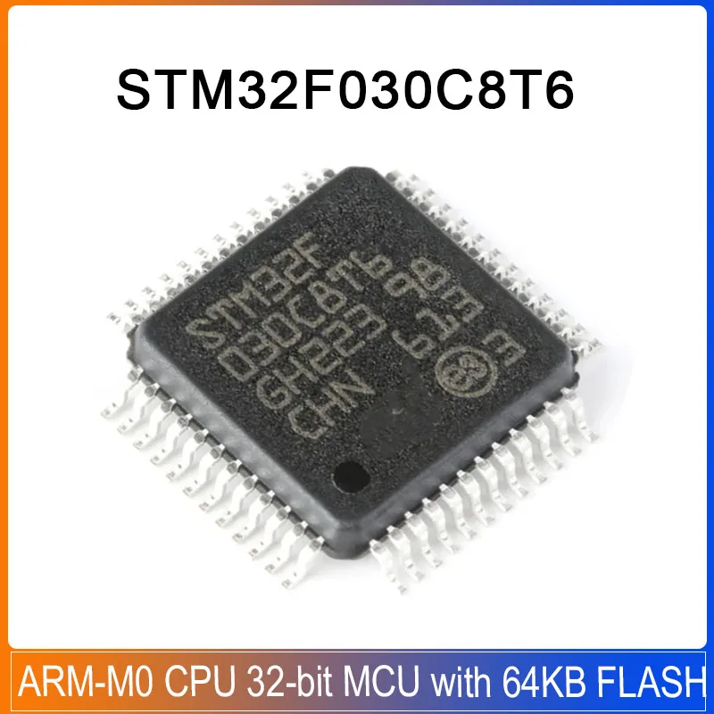 1/5/10PCS STM32F030C8T6 LQFP-48 32F030C8T6 STM32 ARM Cortex-M0 32-bit microcontroller -MCU with 64KB Flash