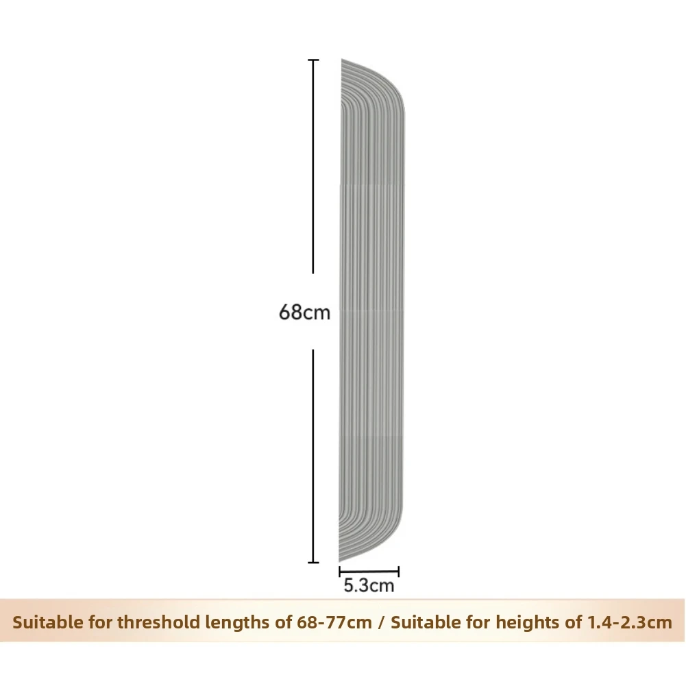 ABS Floor Threshold Strip for Roborock For Dreame For ECOVACS for robot Vacuum 68 cm Long 1.4-2.3 cm Incline Support