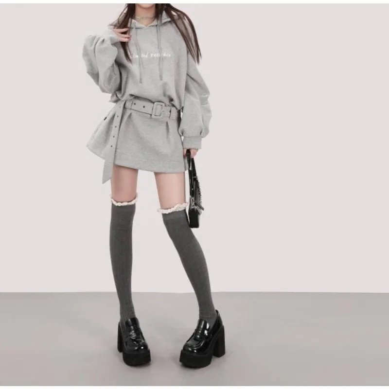 

Hottie Sweatshirt Dress High-end Feel Waist-cinching Dress Autumn and Winter Dress Women's Clothing Suit Dress, Short Skirt