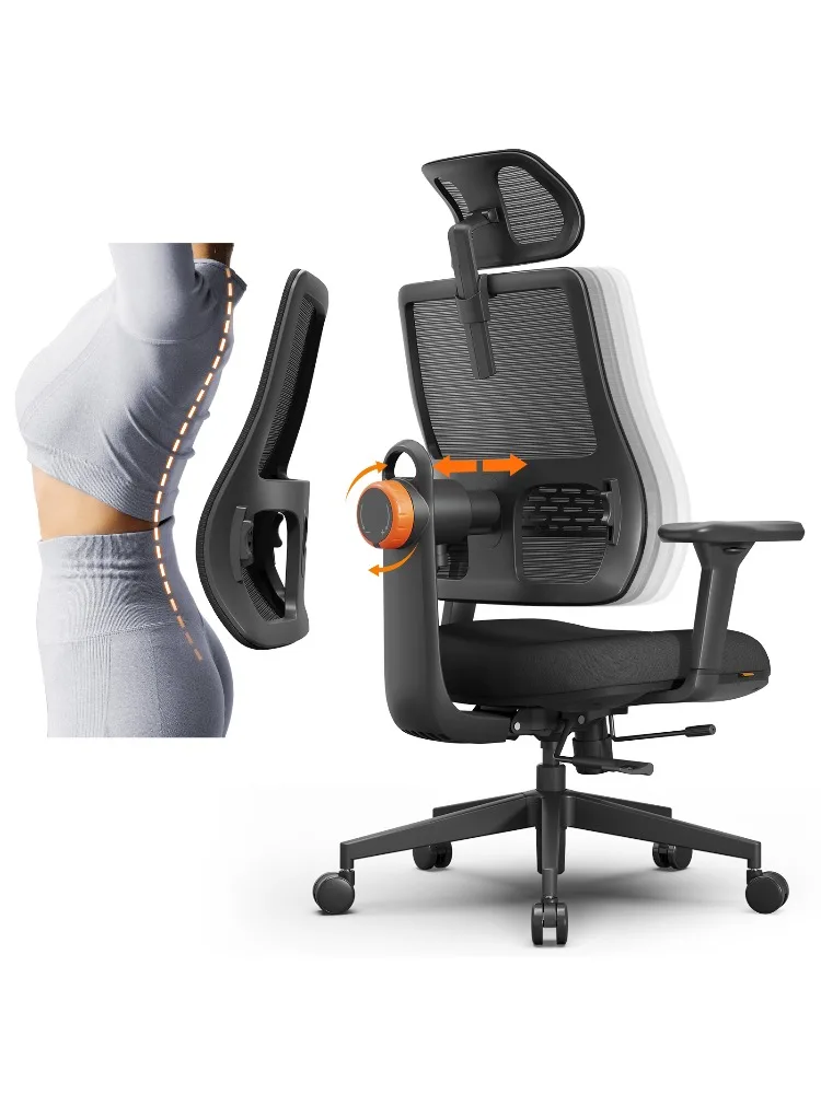NEWTRAL MAGICH003 Ergonomischer Bürostuhl, Adaptiver Lendenwirbelstütze-Gamerstuhl, Verstellbare Kopfstütze Sitztiefe Bürostuhl