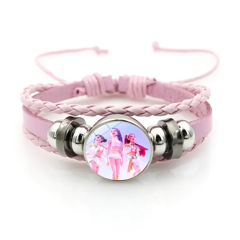 KPop Demon Hunteres Vrouwen Mode Accessoires Meisjes Leuke Gevlochten Armbanden Cartoon Anime Afgeleide Perifere Armband Geschenken
