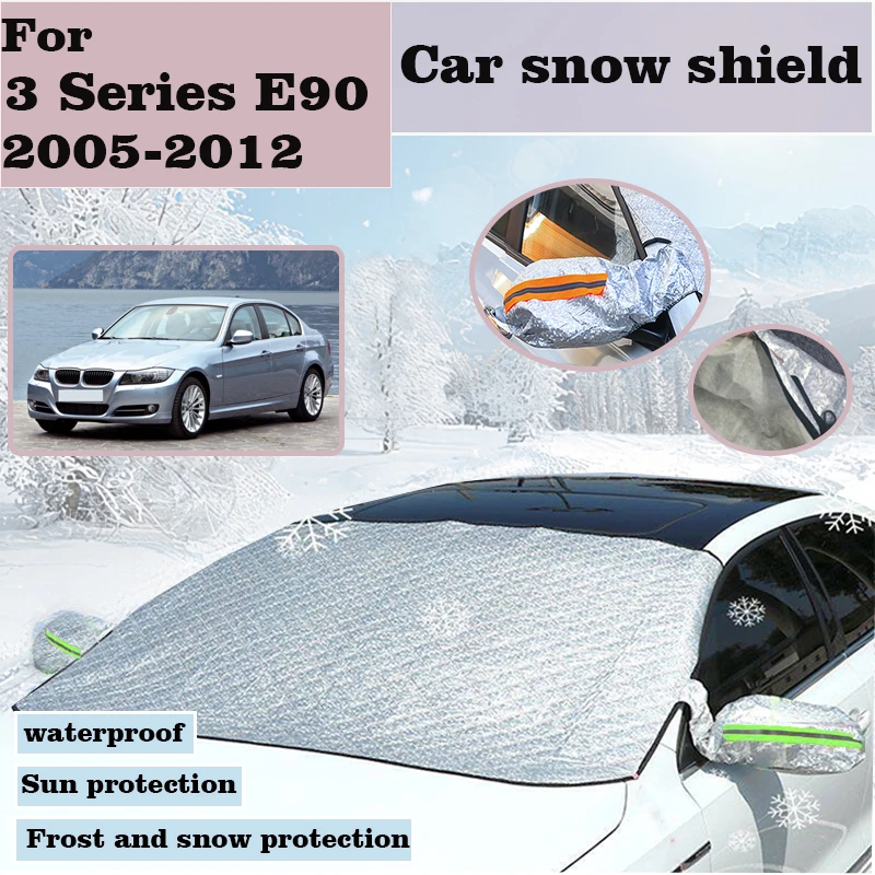 Car Snow Cover For BMW 3 Series E90 2005-2012 2008 Windshield Snow Shield Window Sunshades SunShade Windscreen Cars Accessories