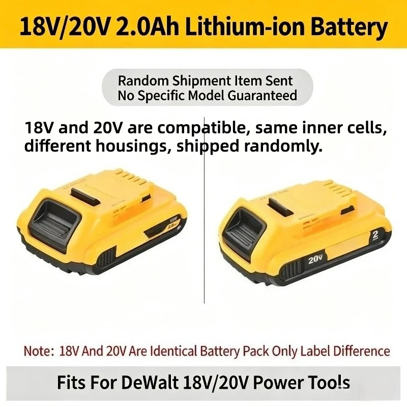 Original Battery Charger DCBP034 DCB203 For DeWalt 20V Max 18V XR Lithium‑ion Battery