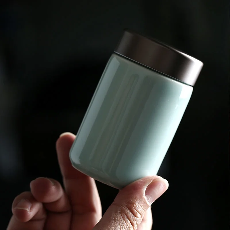 Mini tarro de té de cerámica ecológico