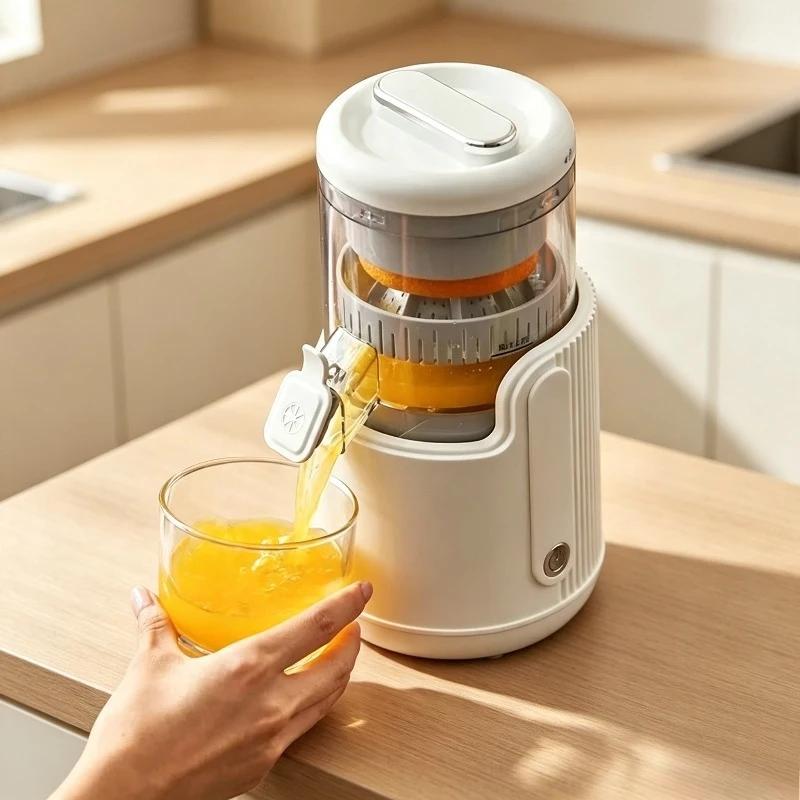 Large Diameter Slow Masticating Juicer Pulp Separator Automatic Professional Home Commercial Citrus Pomegranate Press