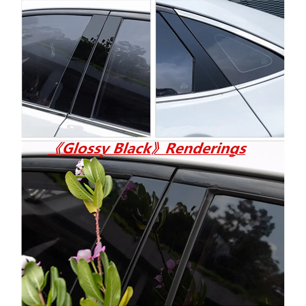 Car PC Material Pillar Post Cover Door Trim Window Molding Sticker Accessories Plate For Isuzu MU-X MUX 2015 2016 2017 2018-2022