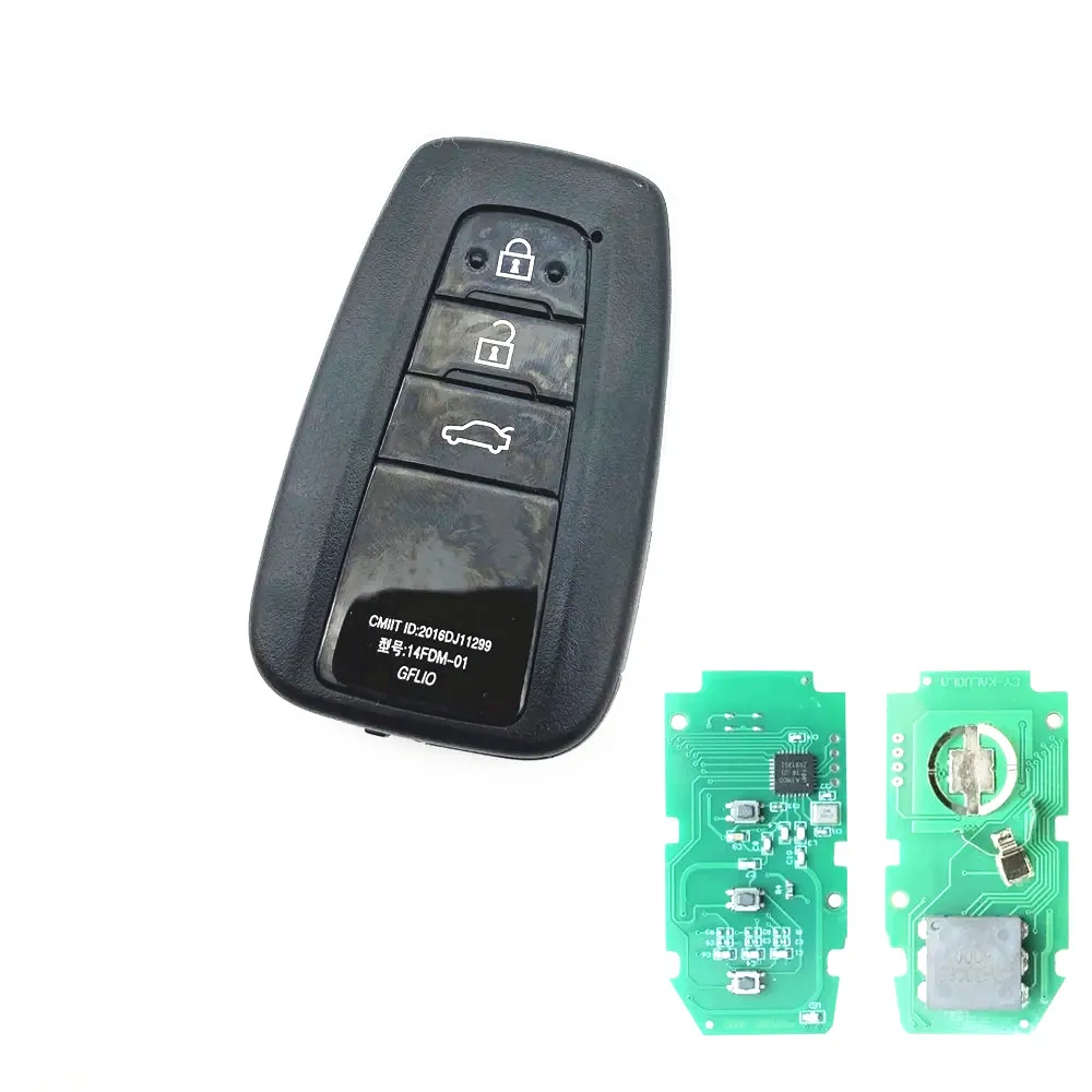 For USA Brazil keyless 3 button Smart Car Key HYQ14FBN 312/314MHZ 434mhz 4A Chip For Toyota Corolla Cross 2018 2019 2020 2021