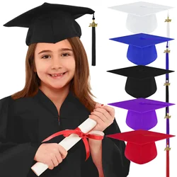 Children Kids 2024 Preschool Kindergarten Graduation Gown Shawl Cap Set Children's Academic Dress Uniform Boys Girls Outfits