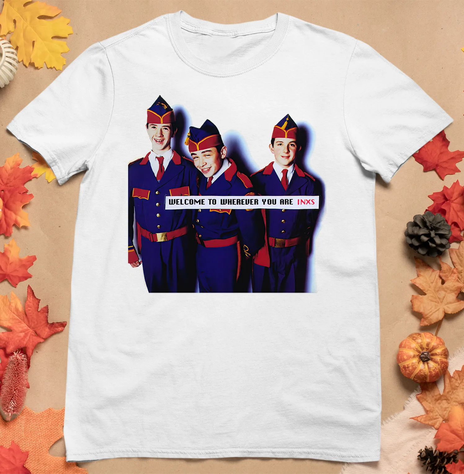 Браслет Inxs, добро пожаловать в любое место, футболка, белая S-5XL 2F468 Браслет Inxs, добро пожаловать в любое место, футболка, белая S-5XL 2F468