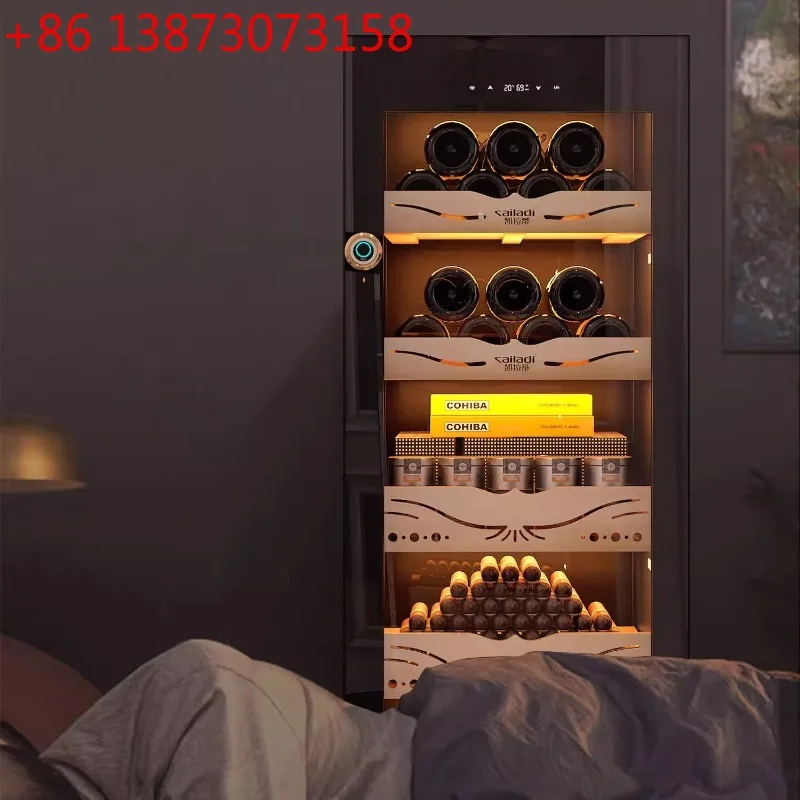 Nordic High-End Cigar Cabinet Constant Temperature Humidified Drawer Red Wine Cigar Cabinet Luxury Living Room Furniture FYCC