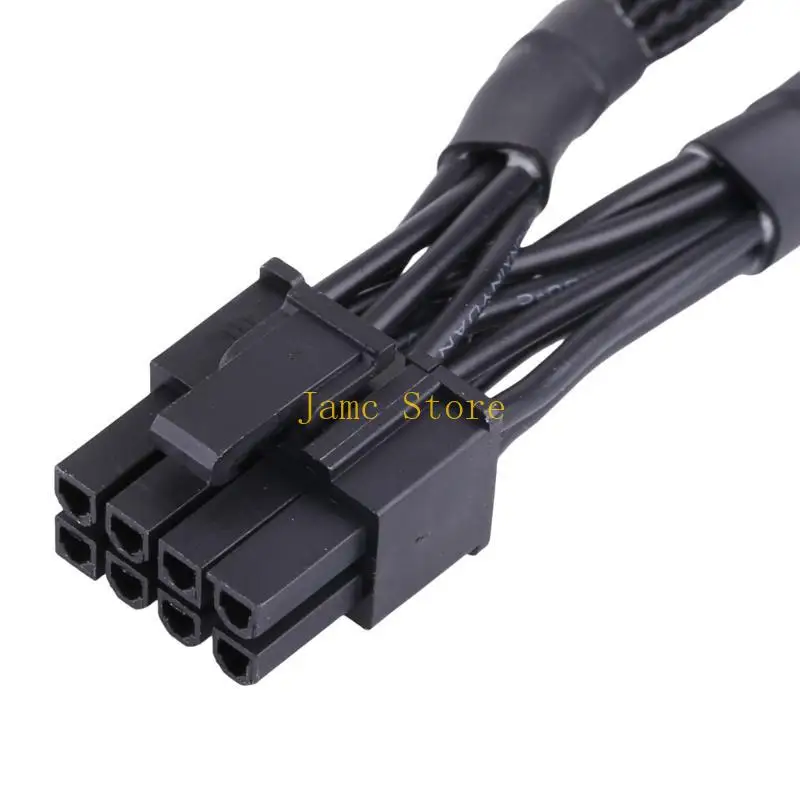 LX0B Durable PSUs 8Pin to 8 Pin (6+2) 6Pin GPU Male Adapter Extension Cable 60+20cm