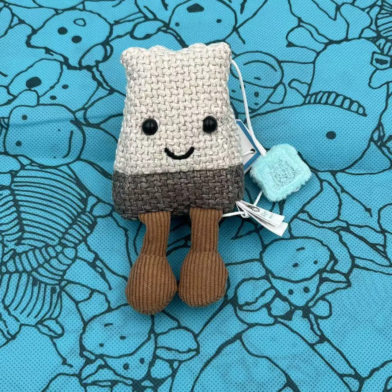 Tagged UK New Tea Bag Marshmallows Cherry, Peanut Cartoon Doll Cat Interactive Toy Pet Gift 818 Back-to-School Gift Keychain view 4