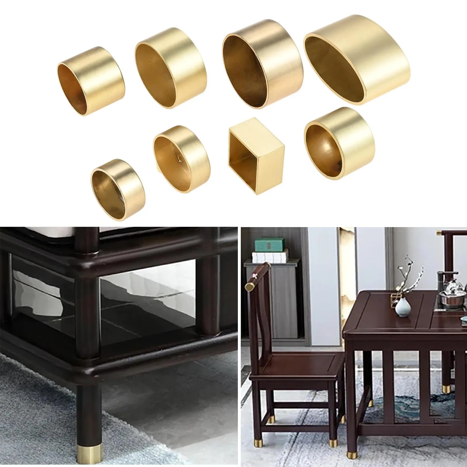 1 Piece Pipe Tube Round Furniture Foot Sleeve Chair Feet Protector Cover Sofa Cabinet Bed Table Leg Tip Cups Cap Noise Reduction