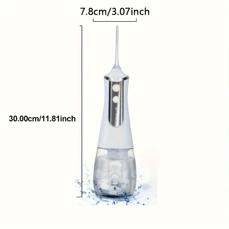 Portable Dental  Irrigator  Cordless Advanced Water Flosser for Teeth, Gums, Braces & Dental Care - Rechargeable, Waterproof & T