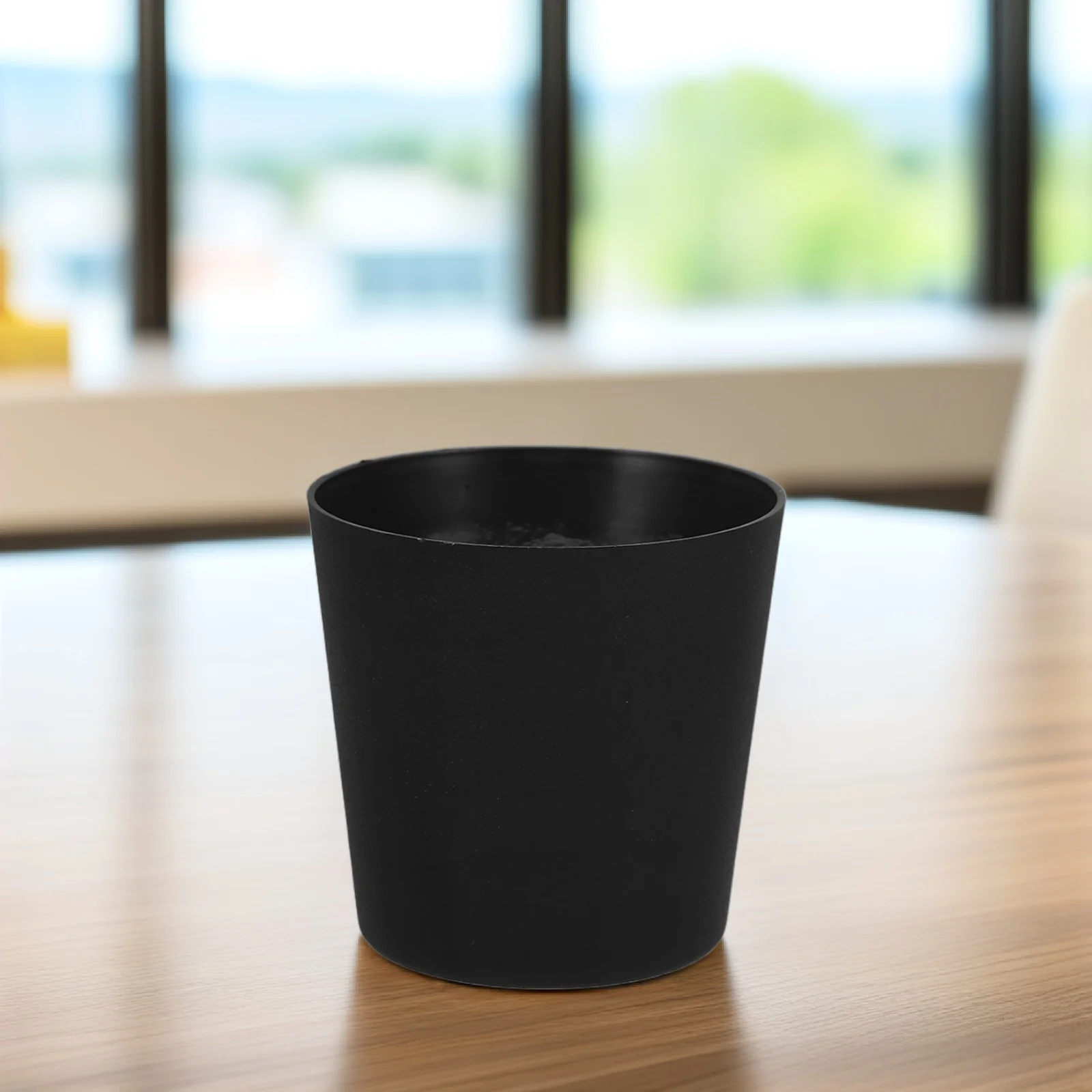 

10pcs Flowerpot Black Plastic Planter Cover for Indoor Plants Big Pots Easy Maintenance Floor Design