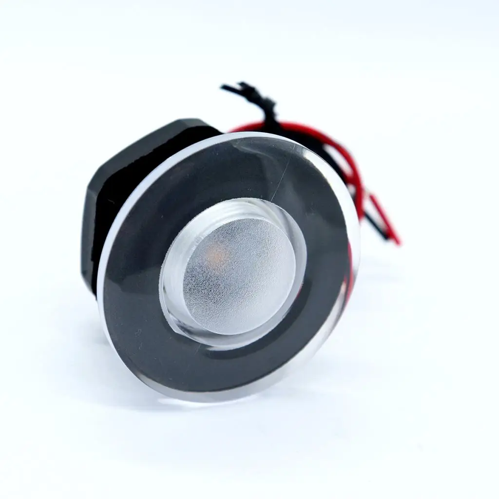 LED Step Light Plastic Round Flush Mount Boat Marine Stair Lighting for 12V Deck and Garden Pathway view 5