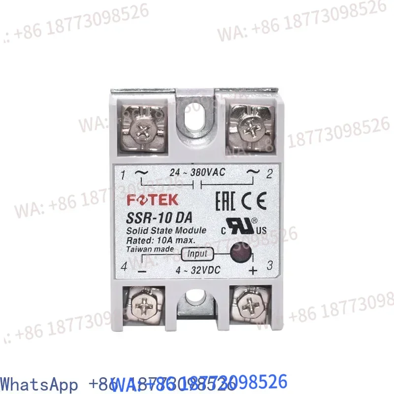 

Тайваньское однофазное твердотельное реле Yangming SSR-25DA/10DA/40DA/50DA/75DA-H
