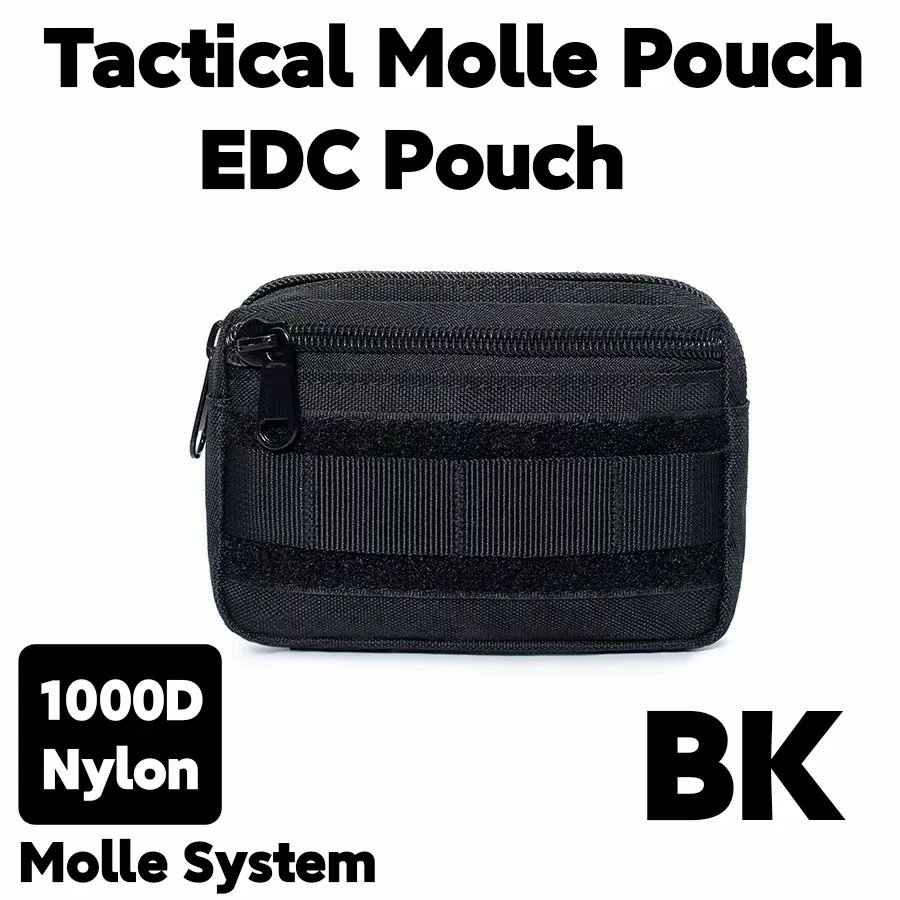Small Molle Pouch EDC Tool Waist Pack Knife Phone Holder Wallet Outdoor Travel Running Camping Hunting Accessories Organizer Bag