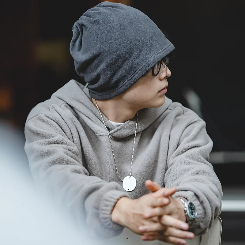 Maden الرجال في الهواء الطلق رمادي التدفئة وشاح ل يندبروف الشتاء الدافئة وشاح للرقبة الدراجات نصف غطاء الوجه دراجة خارجية قبعة الأوشحة