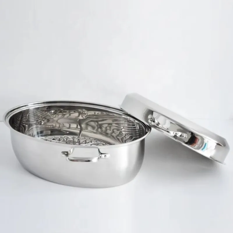 Stainless steel 304 oval roast chicken pan oval roast pan kitchenware