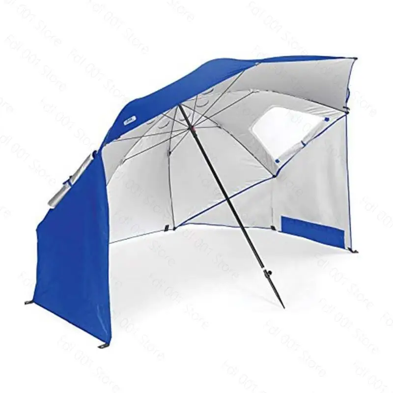 2.4 Meters with Window Breathable Windproof Outdoor Portable Beach Fishing Dual-purpose Tent Umbrella Beach Umbrella