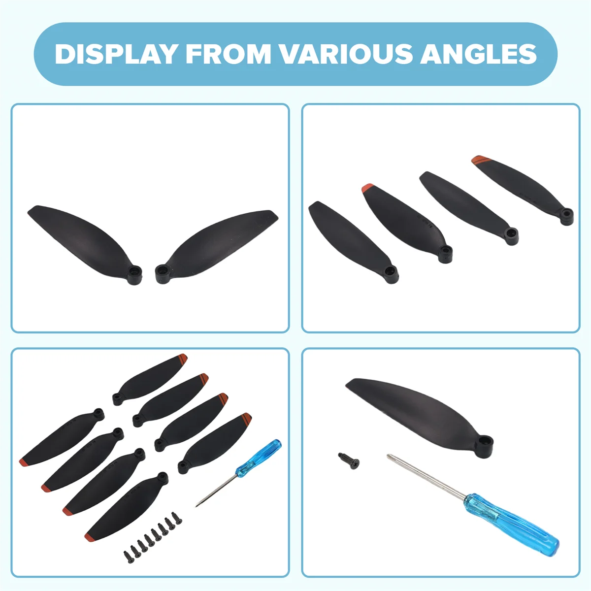 A03V 8 шт. 4726 пропеллер для дрона DJI Mini 2, легкий реквизит, запасные части для лезвия, запасные части для Mavic Mini 2 G