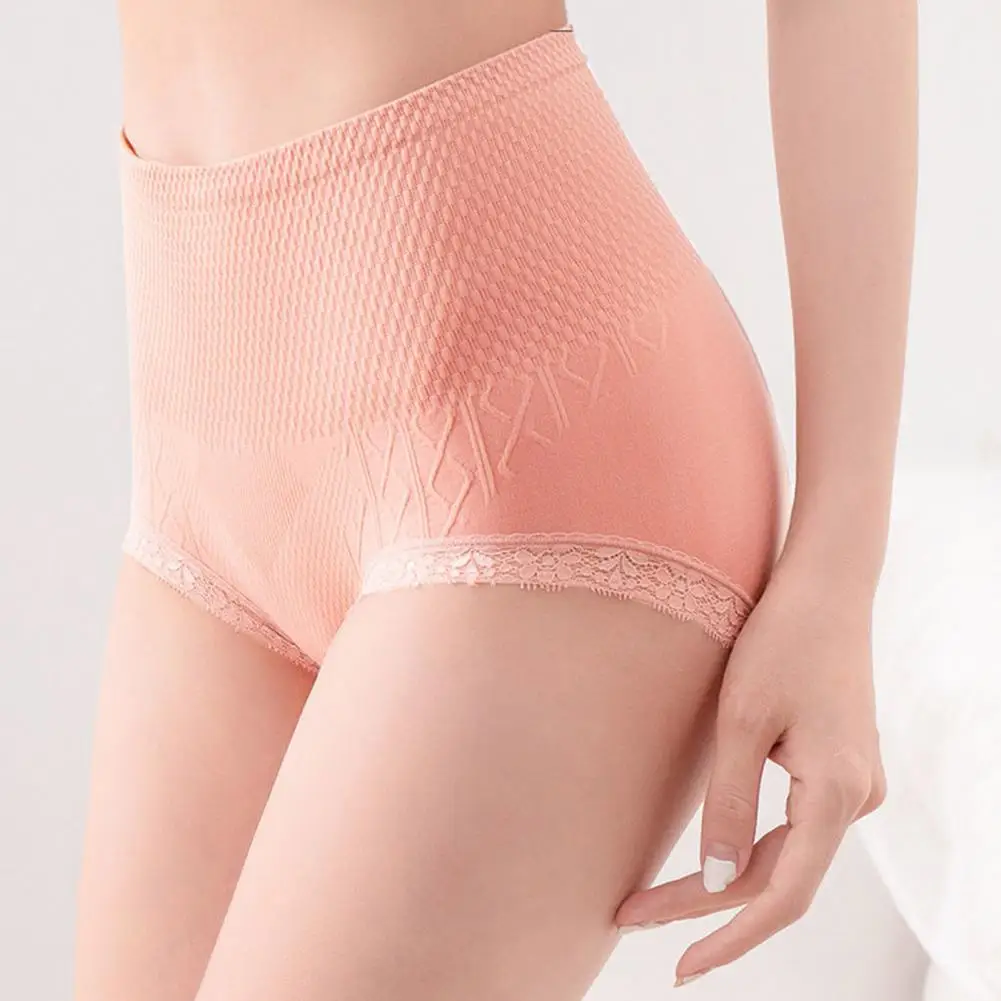 High-waist Slim Fit Panties High Elasticity Women High Waist Tummy Control Underwear for Women Postpartum Recovery Support