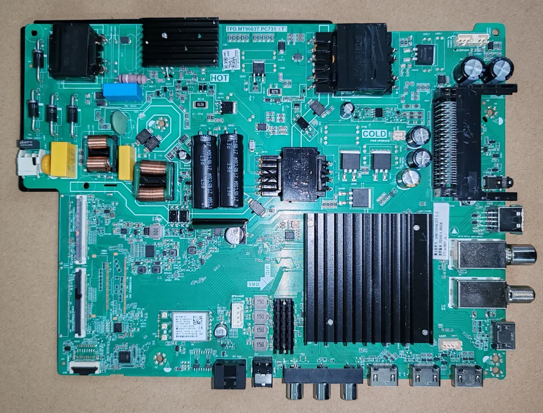 

TPD.MT9603T.PC731(T) LED WiFi network TV motherboard, tested well, physical photo