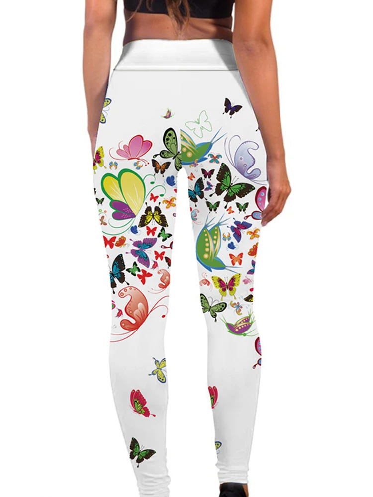 FJButterfly-Leggings de yoga taille haute College pour femmes, pantalons de sport d'exercice, pantalons de fitness et de gym