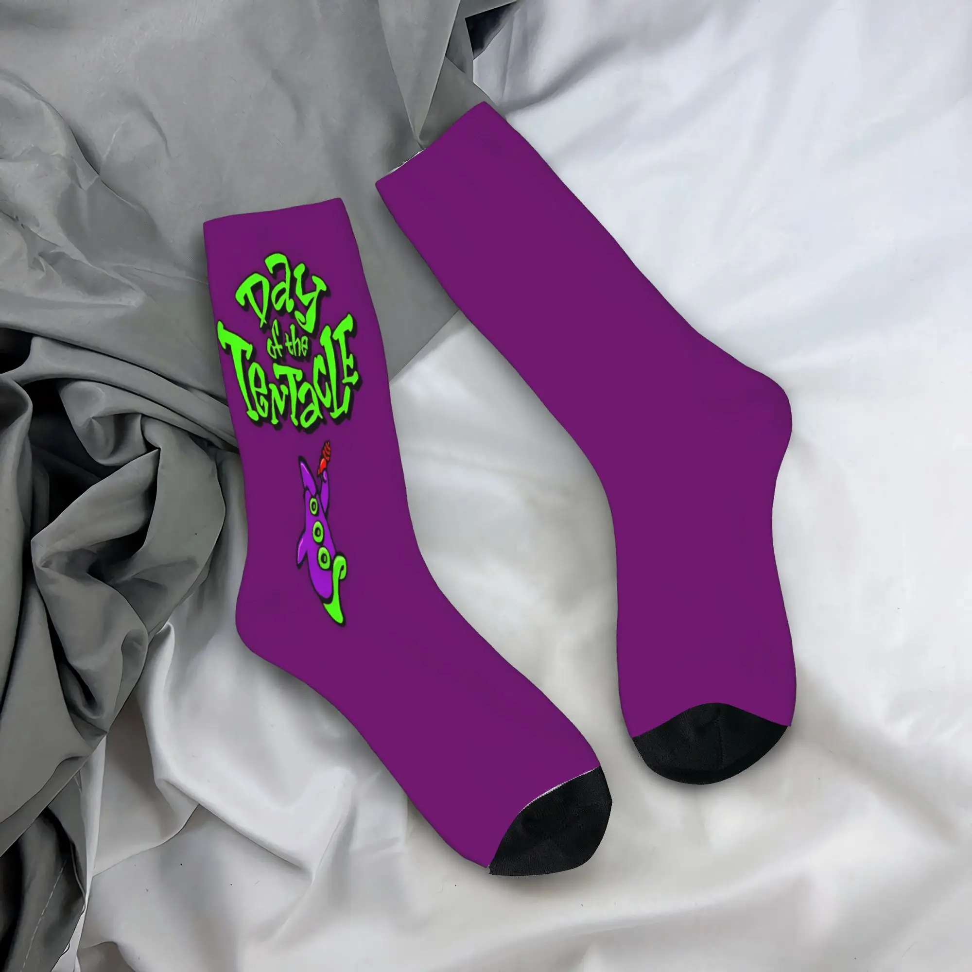 

Day Of The Tentacle Stockings Design Funny Socks Autumn Non Slip Socks Unisex Men Outdoor Comfortable Socks