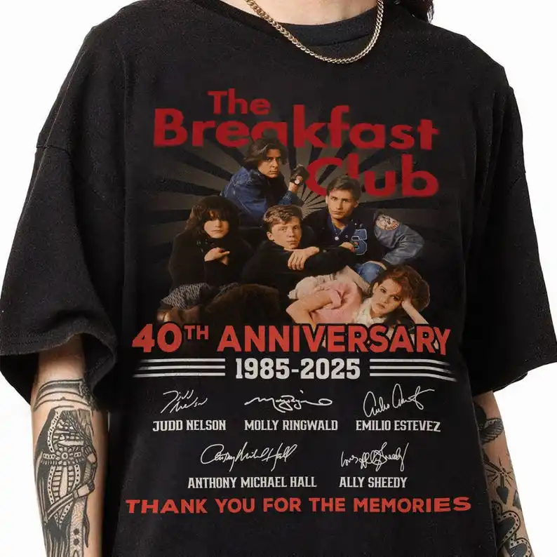 The Breakfast Club 40th Anniversary Thank You For The Memories,The Breakfast Club Shirt The Breakfast Club Anniversary Shirt