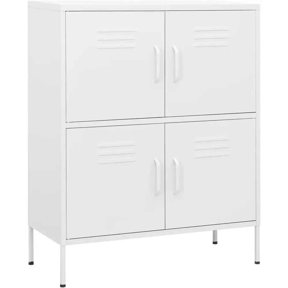 

Powder-Coated Steel Storage Cabinet, 31.5L x 13.8W x 40H, 2 Shelves, Home & Office Organizer