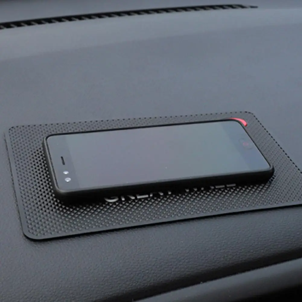 Car Dashboard Sticky Anti-Slip PVC Mat Silicone Anti-Slip Storage Mat Pads Non-Slip Sticky Pad For Phone Key Holder