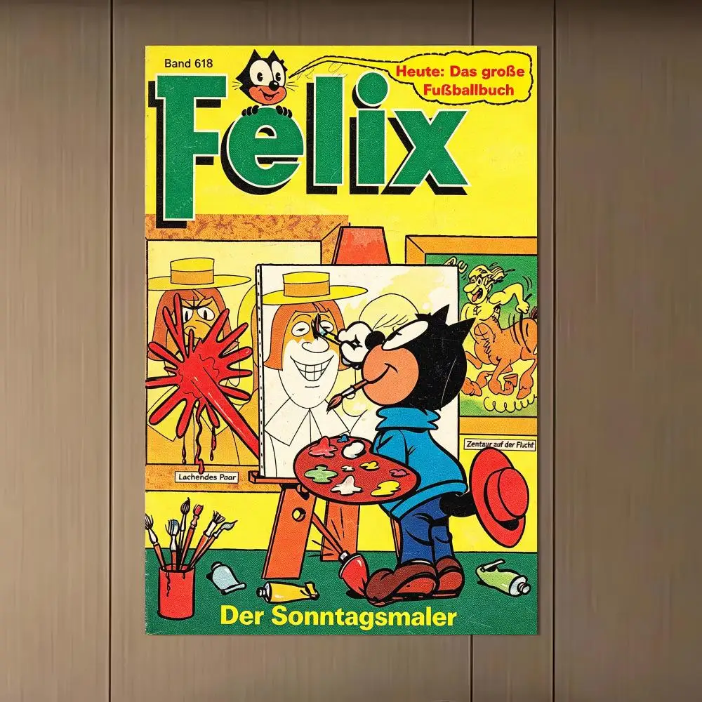 Classic F-Felix The Cat Poster Poster Artistic Stylish Wall Art For Home Office Bathroom‌ Decor Living