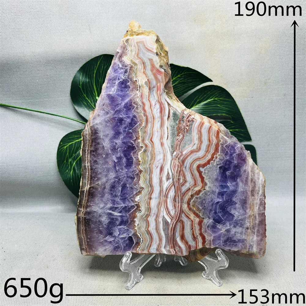 

Natural Gemstone Agate Amethyst Slice Rune Pattern Original Mineral Specimen Home Room Decoration Crystal Stone Healing