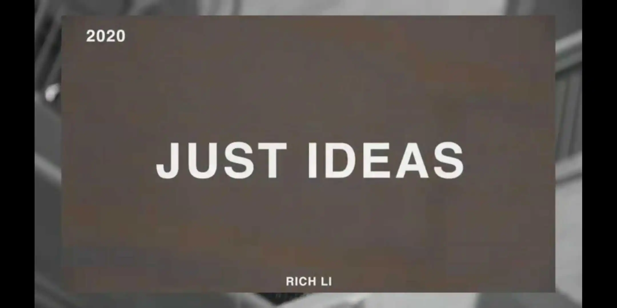 2020 Just Ideas by Rich Li,   Magic tricks (Magic instruction)