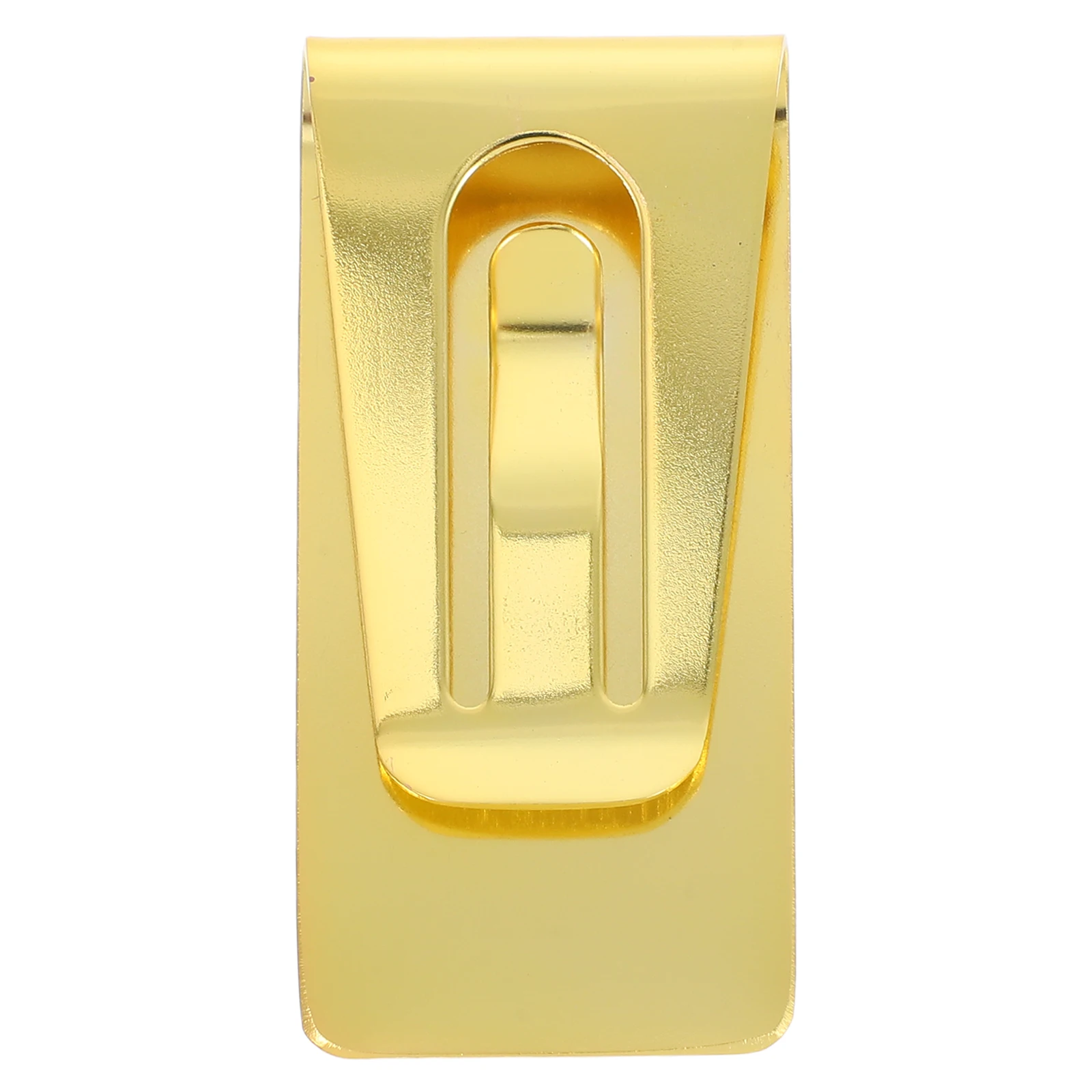 

Stainless Steel Money Clip Label Holder Cash Wallet Check Banknote Storage Golden Metal Bill Men File Organizer Office Use Home