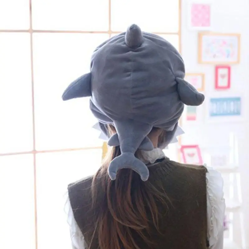 Lxad Plush Shark Hat Caricon