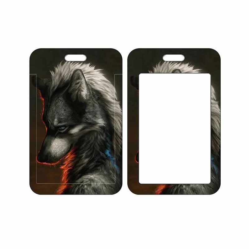 Fashion ID Card Holder Bank Card Cover Wolves Credit Card Case Card Protector Bus Card Case Gift