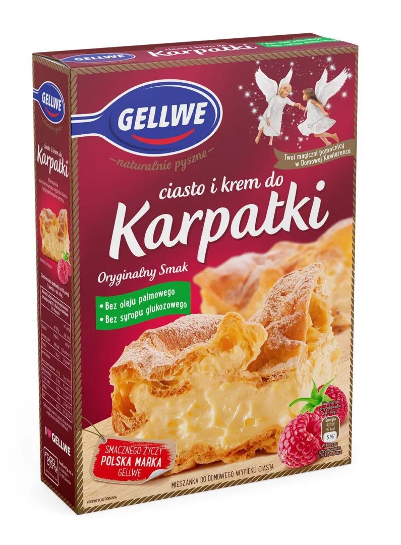 Gellwe Ciasto + krem do karpatki 340g