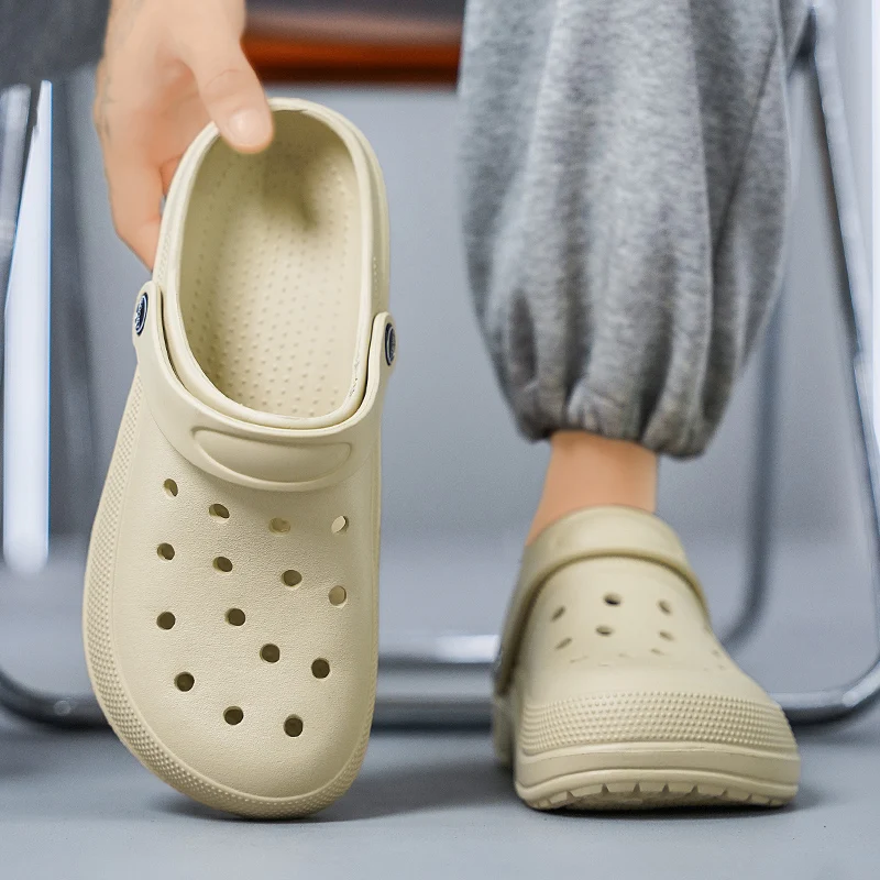 

Обувь для поваров: нескользящие и маслостойкие рабочие туфли, повседневные модные тапочки, удобные садовые туфли для пляжа, размеры 36-50