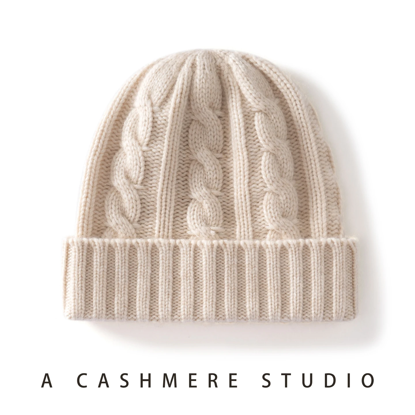 Kaschmir Hut Für Frauen/Männer Winter Neue Verdickte Fashion Solid Twisted Gestrickte Mützen Hüte Casual Unisex Outdoor Weiche Warme kappen – Detail 12
