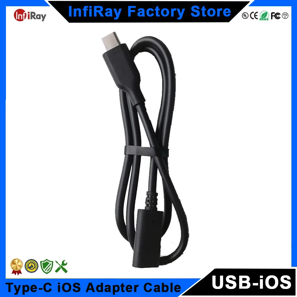 InfiRay iOS USB Type-C Adapter Cable for iPhone 15 16 Type C Version, work with InfiRay P2 PRO T2S Plus T2 PRO Thermal Camera