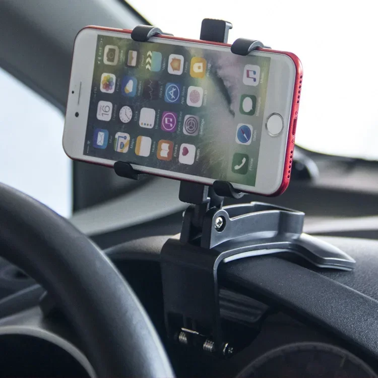 Car Mobile Phone Holder Easy Clip Mount Stand Panel Smartphone Bracket Car Clip Mount Dashboard Gps Mobile Car Holder Stand image 5