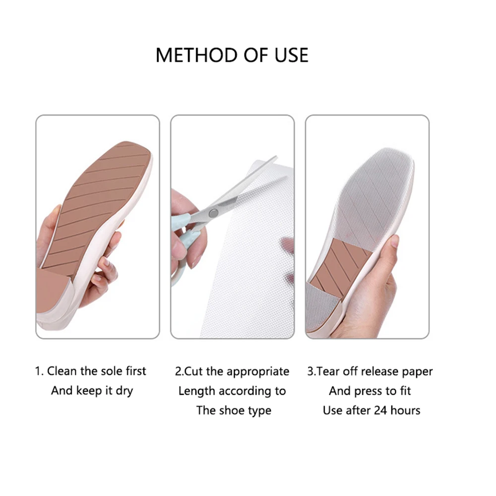 Non-Slip Soles for Shoes Repair Sticker High Heels & Sneakers Outsole Anti Slip Shoe Grips on Bottom of Shoes Sole Protector
