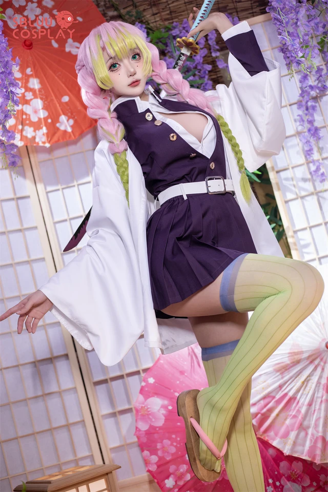 甘露寺蜜璃 コスプレ衣装 S588bde07e3f44cb3b88bcace91ed2