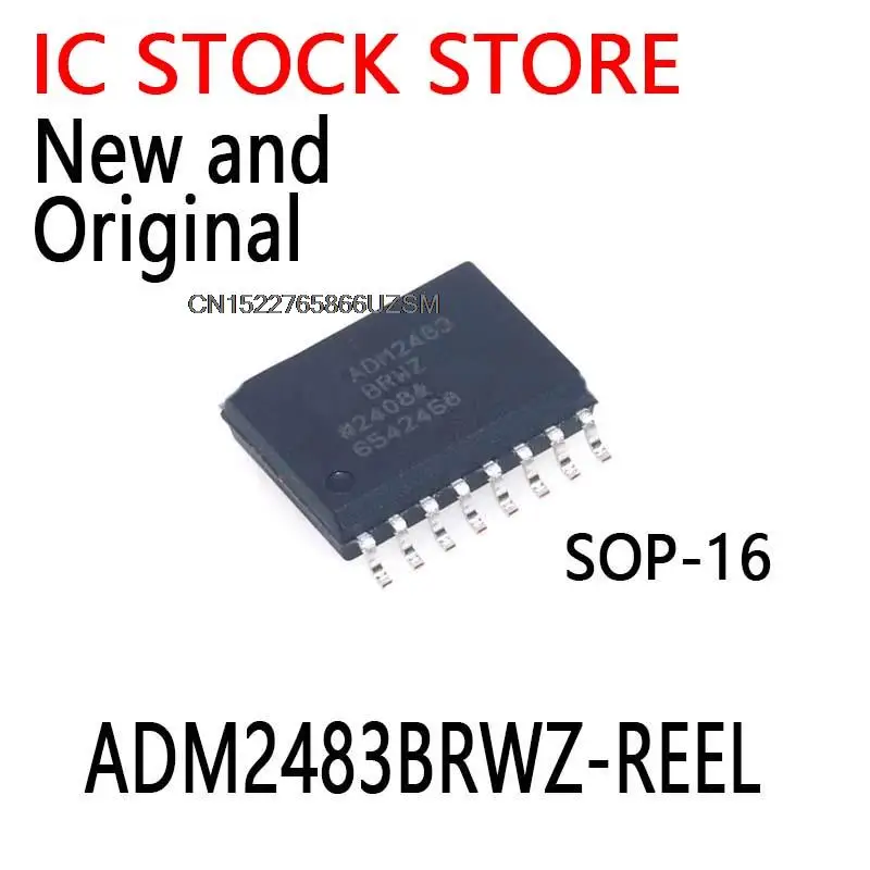 2PCS~20PCS New and Original ADM2483BRWZ ADM2483 SOP-16 Transceiver Chip Half-Duplex Isolated RS-485 Transceiver ADM2483BRWZ-REEL