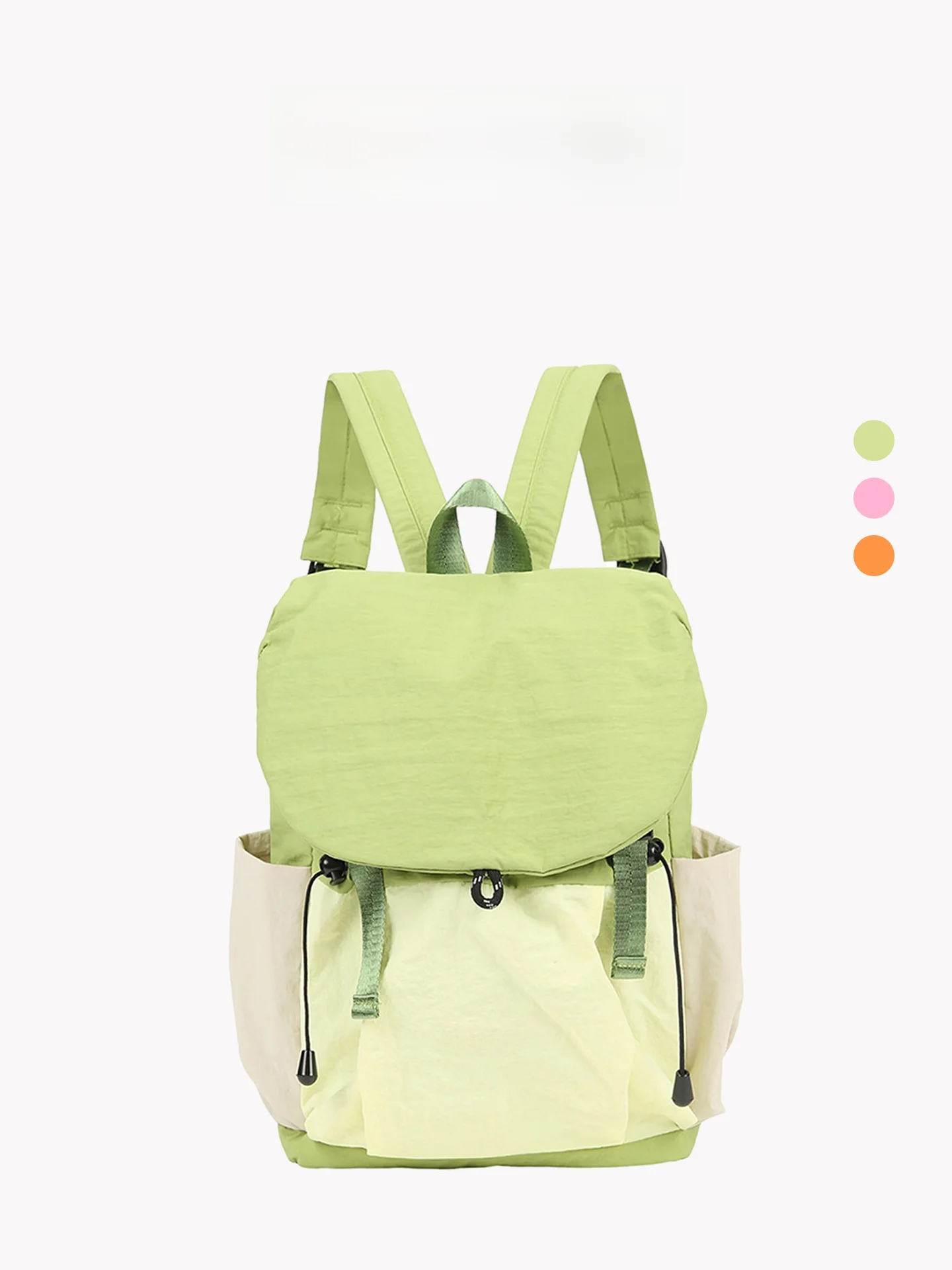 

Large Capacity Backpack Orange Girl Dopaamine Outdoor Hiking Camping Bag Unisex Travel Shoulder Bag Soft Canvas Commuter Back...