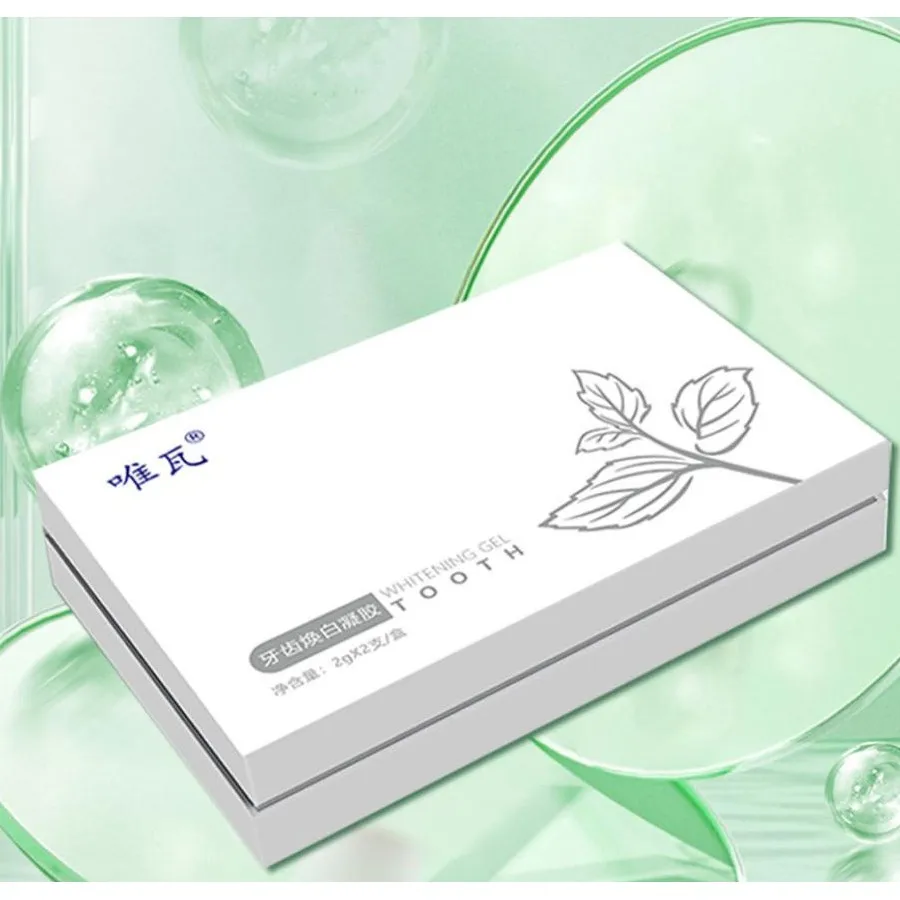 Dental Whitening Agent,Teeth Whitening Gel 2g/pcs,2 pcs/Box, Home Care After Clinic Teeth Bleaching/Yellow Teeth Brightening