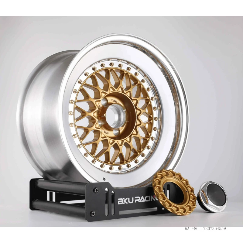 3 Piece 5x120 4x100 Step up Wheels 15 16 17 18 Inch Rims Alloy Gold Face Wheel Rim for BMW M5 E30 M3 E34 E36 E28 E46 E21 E12 view 6